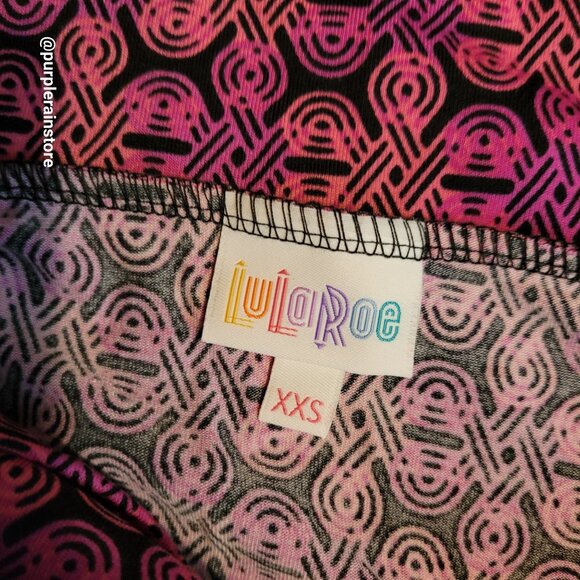LulaRoe Maxi Skirt XXS Geometric Vibrant Colorful Retro Boho Art To Wear NWT - Picture 5 of 10